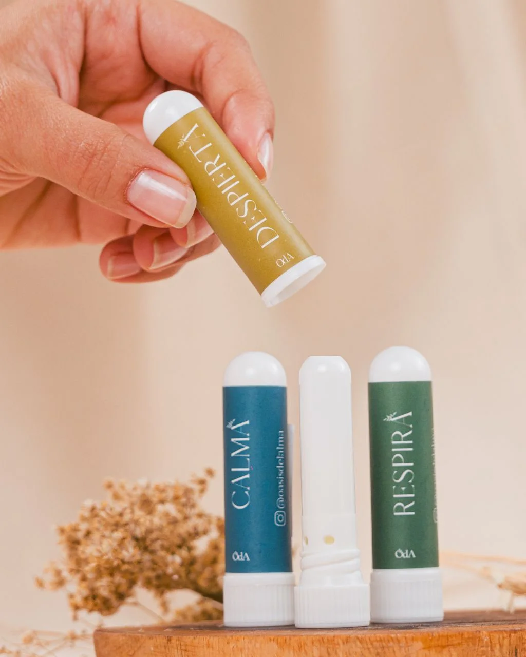Inhaladores aromáticos de bolsillo con etiquetas personalizadas